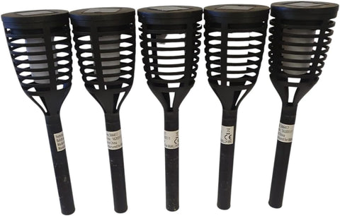 Divas World Solar Flame Effect Garden Stake Lights, Outdoor LED Path Lights with Flickering Flame Effect, Waterproof Solar Powered Landscape Lighting for Driveway, Pathway, Patio, Lawn & Garden