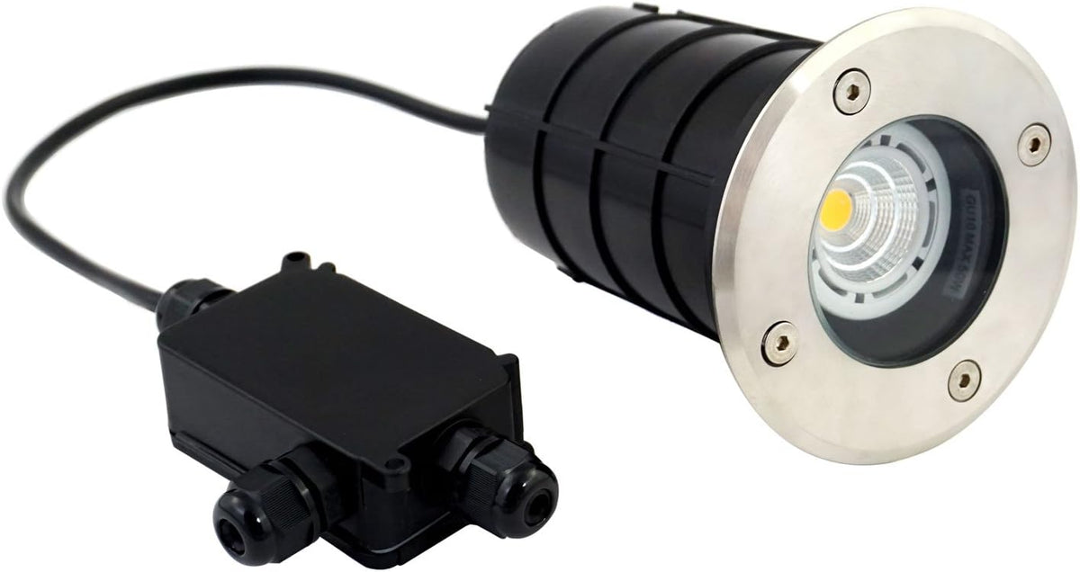 UKEW GU10 Ground Light IP67 316 Stainless Steel Round Uplighter