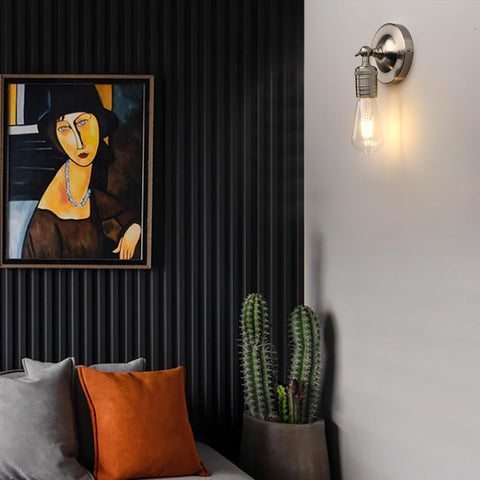 Style Retro Industrial Wall Light One-Head Wall Lamp Without Shade Vanity Mirror Lighting
