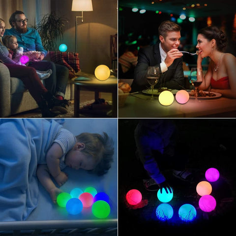 DeeprBlu Floating Pool Lights 4 Pack – IP68 Waterproof Colour Changing LED Hot Tub, Swimming Pool & Bath Lights