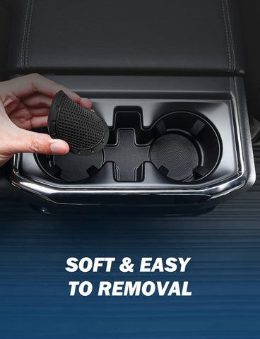 Universal Silicone Car Cup Holder Coasters – Anti-Slip 2.67 Inch (2 Pcs)
