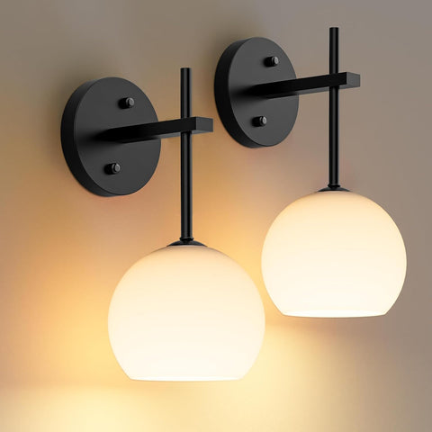 LABOREDUCER Rechargeable Wall Light 2-Pack Black