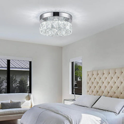 20 cm Modern Crystal Chandelier Ceiling Light Fixture for Hallway Foyer