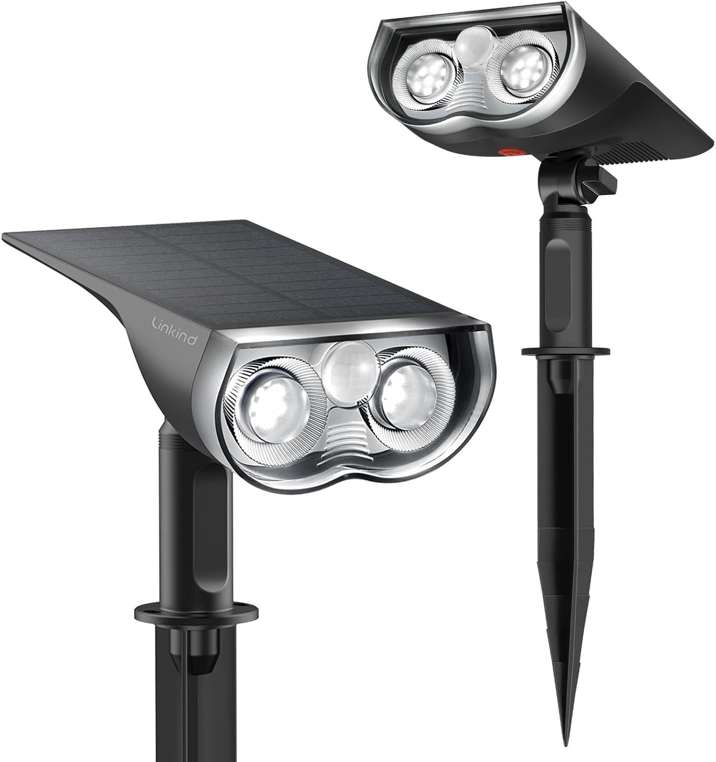 Linkind Solar Security Lights Outdoor with Motion Sensor, 3 Pack