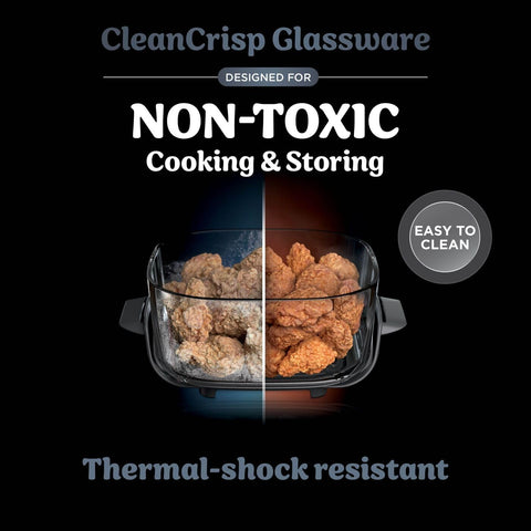 CRISPi 3.8L Portable Air Fryer 4-in-1 | Air Fry, Roast, Keep Warm & Recrisp | Compact Space-Saving Design | 1700W