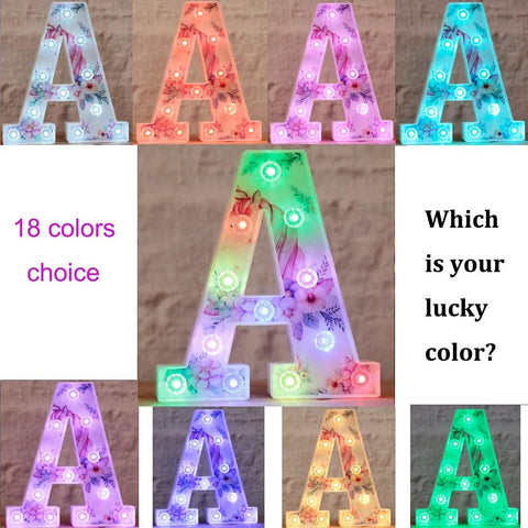 Unicorn LED Letter Light O 18 Color Remote