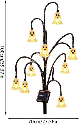Solar Garden Light - Halloween Ghost Lawn Stake, Outdoor Yard Decor Lamp