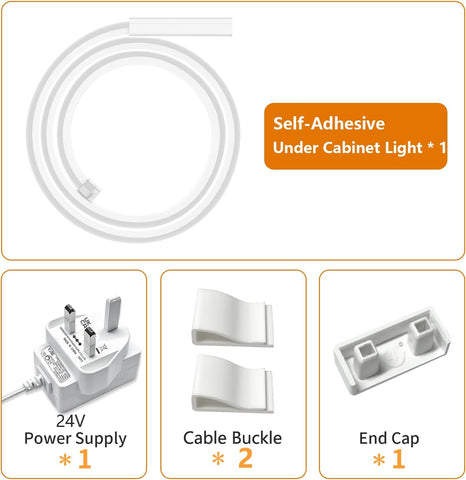 SIBI LIGHTING 100cm Dimmable Under Cabinet Kitchen Lights – Hand Wave LED Strip Light with 1090 Lumens, 5 Colour Temperatures & Stepless Dimming - Make Every Worktop Feel Easier to Use
