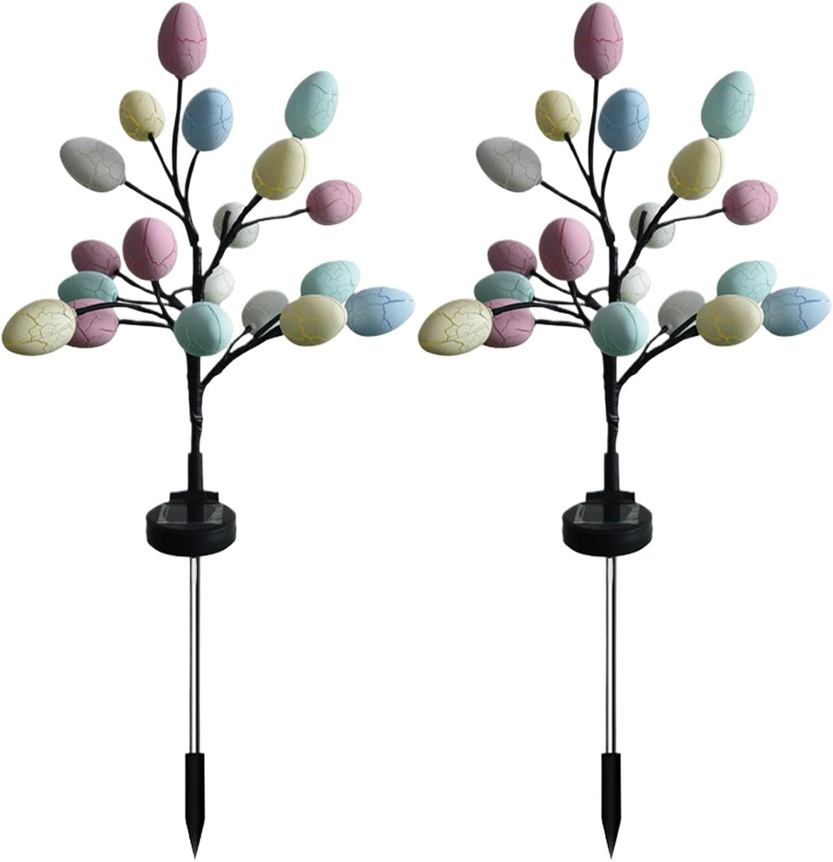 Easter Egg Solar Lights Decorative Solar Powered LED Egg String