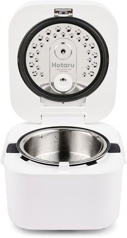 Yum Asia Hotaru IH Rice Cooker with Ceramic Bowl 0.54L – Chalk White