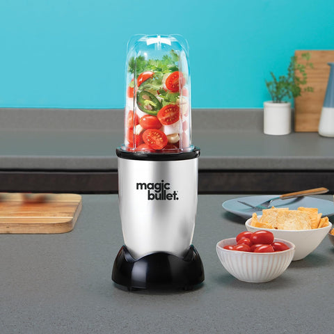Magic Bullet 10-Piece Blender & Food Processor – 200W Compact All-in-One – Blend, Chop, Grind, Mix & Whip with Pulse Control