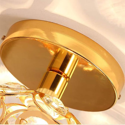 Compact ceiling light gold tone



