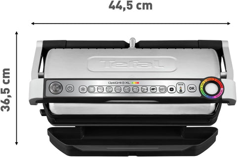 OptiGrill Plus XL Electric Grill – 9 Auto Cooking Programs, Non-Stick Removable Plates, Stainless Steel