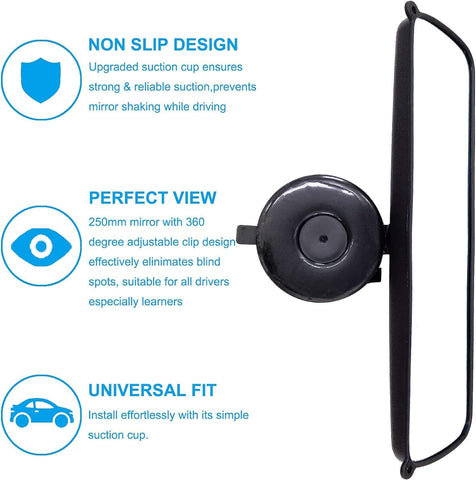 KITBEST Adjustable Rear View Mirror for Driving Test