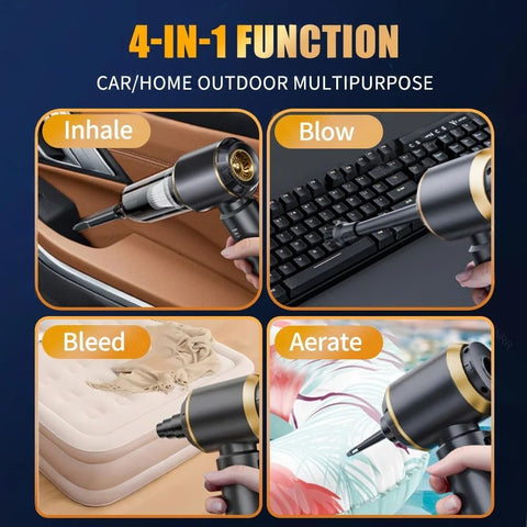 Portable Car Vacuum Cleaner 25000PA – Cordless Mini Handheld