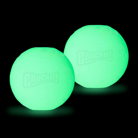 Chuckit! Glow In The Dark Dog Ball Small 2 Balls