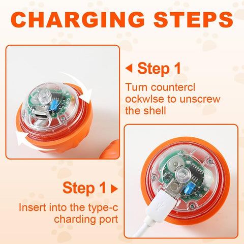 Interactive Pet Toy Rolling Ball 2-Pack