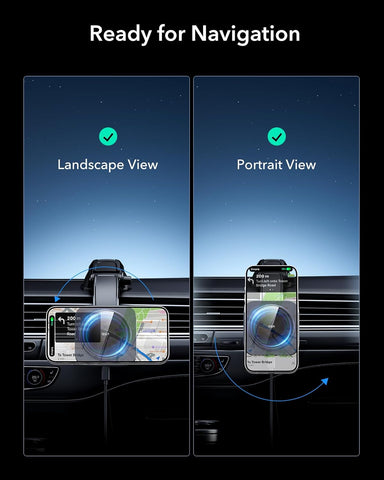 ESR Qi2 15W MagSafe Car Mount Charger