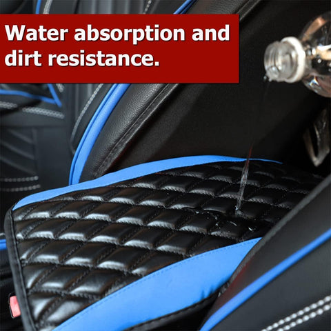 CGEAMDY Car Center Console Cushion Pad Leather Armrest Cover