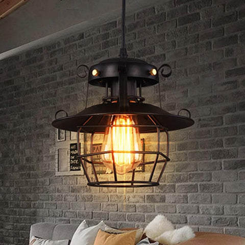 American Industrial Style Single Head E27 Chandelier White Round Wrought Iron Hanging Light Fixtures Macaron Industrial Pendant Lights Vintage Pendant Lamp Fixture Pendant Lighting For Kitchen Island