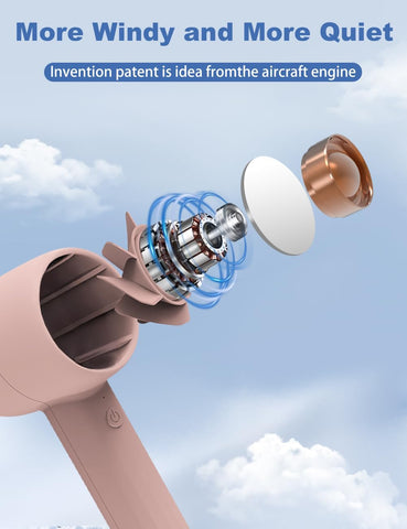 Rechargeable Handheld Fan with Aromatherapy 3 Speed