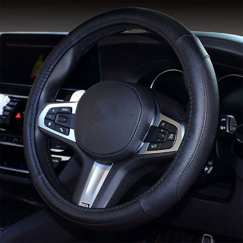 Car Steering Wheel Cover Soft Microfiber Anti-Slip Wrap