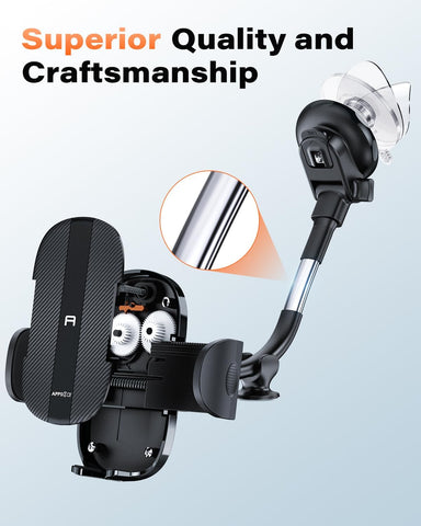 APPS2Car Car Phone Holder Windshield Mount for 4.7-6.8" Phones