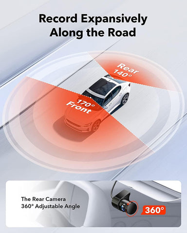 REDTIGER F7NP 4K Dual Dash Cam Front and Rear with STARVIS 2 Sensor, Wi-Fi 6 5.8 GHz App Control, Built-in GPS, 24-Hour Parking Mode, 170° Wide Angle, Free 128GB Card Included