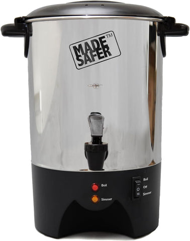 Made Safer 4L Hot Water Urn – Energy-Efficient Water Boiler & Dispenser for Tea & Coffee – 20 Cups, Thermal Jacket – UK