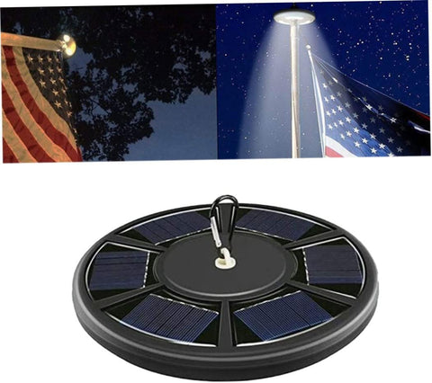 Solar Flag Pole Light Waterproof 42 LEDs Flagpole Lamp Dusk to Dawn Sensor Light for Garden Pathway Lighting