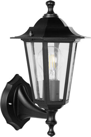 Konstsmide Outdoor Light Firenze Triple Column Outdoor Light/ 2.2m High/ 3 x 100 W E27 Max Lamp Post/Clear Glass/Aluminium/ IP43/ Outside Light Green