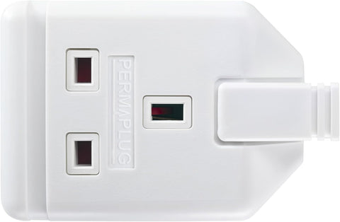 Masterplug Heavy Duty Single Socket Trailing Socket, without Plug and Cable, White