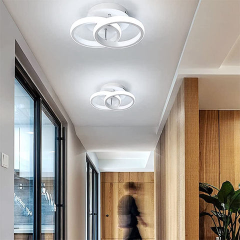 20W Ceiling Light for Living Room Modern LED Acrylic Round LED Ceiling Lamp for Hallway Office Bedroom Kitchen Living Room Ceiling Light Decoration (White Light 6000K)