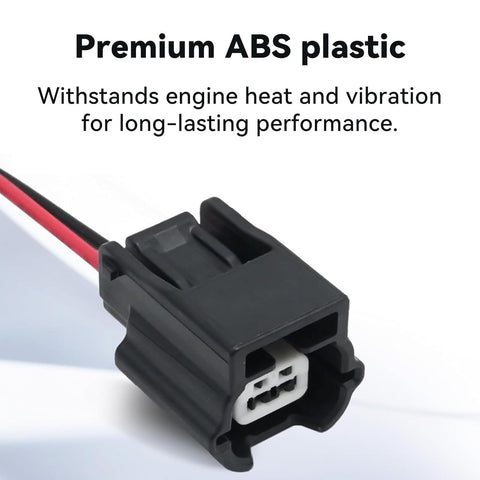 NIYATA 2-Pin ABS Sensor Plug Connector with 15cm Pre-Wired Leads, Replacement Wire Harness Socket for Nissan Qashqai, X-Trail, Juke, Replaces 479004CB2A, 47901-1KA0A