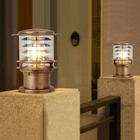 Bracket Light E27 Energy Saving Light Column Headlight Pathway Lighting Light Patio Post Headlight Waterproof Outdoor Landscape Garden Lawn Light,Bronze