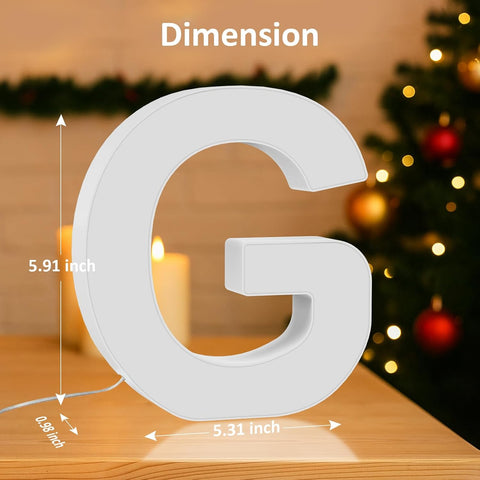 LED Letter G Colour Changing Night Light