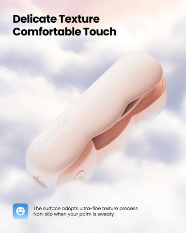 Gaiatop Portable Handheld Fan, Cute Clouds Mini Slide Fan, 3 Speed USB Rechargeable Small Hand Fan, Lash Makeup Pocket Personal Fan, Beach/Travel Essentials Summer Cooling Gifts for Women Girls Pink