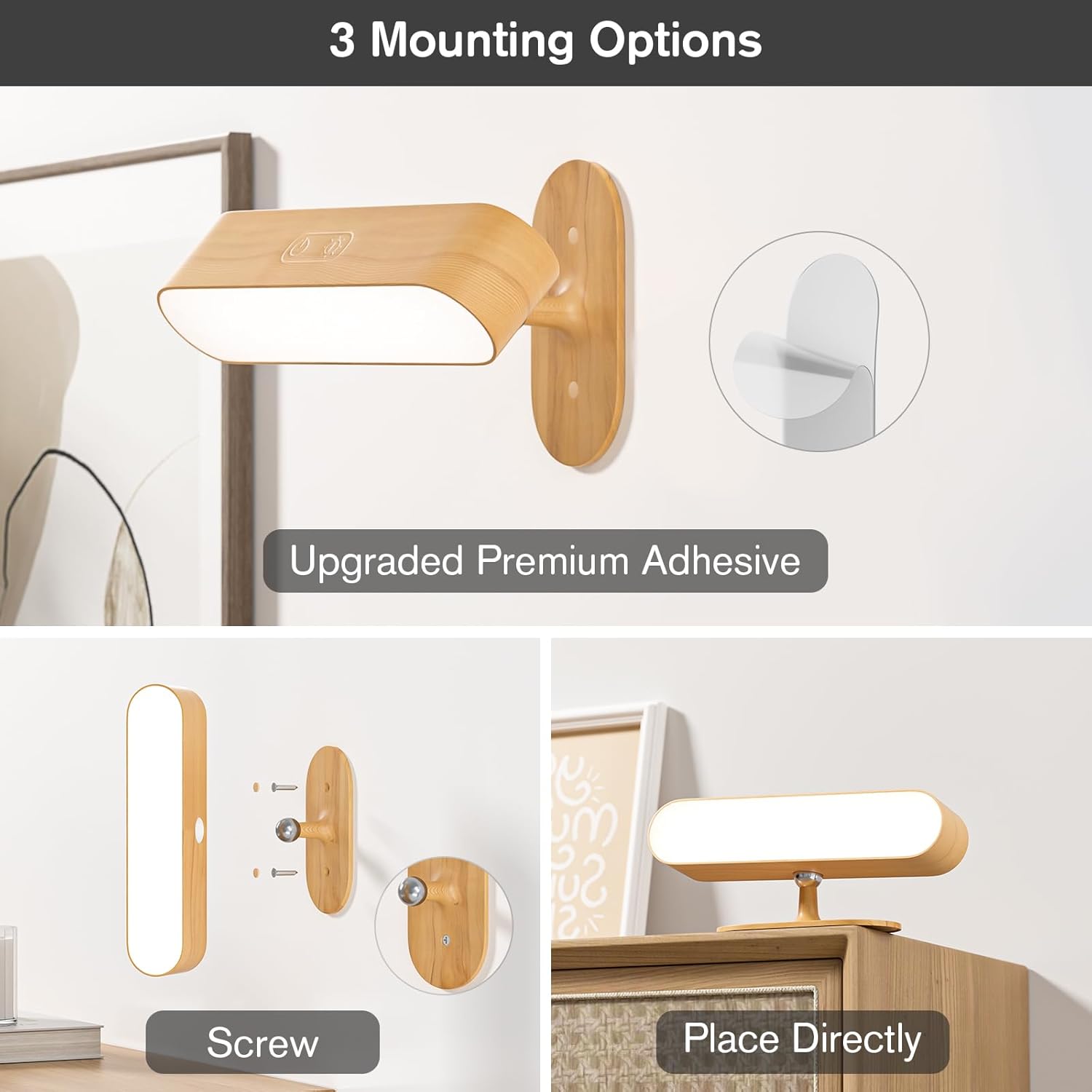 Stepless dimmable wall lamp

