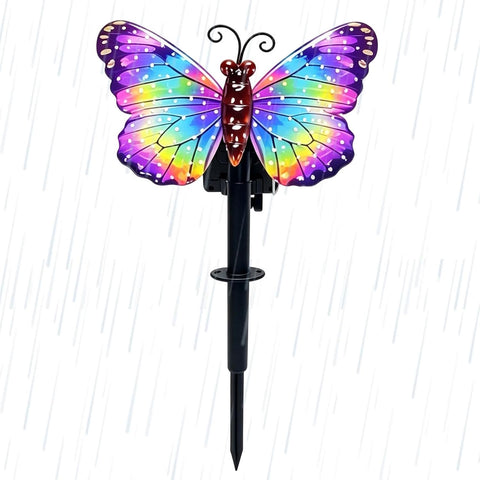 Solar Stake Lights Butterfly LED Lighting Decor Pathway Lamp
