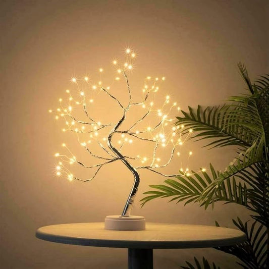 Tree Lamp Lighted Birch Tree 108 LED Twig Tree with Lights up 20 Inches Tree Pre Lit Birch Tree USB & Battery Operated Upgraded Touch Switch Copper Wire Tree Branch Lights for Indoor Decoration