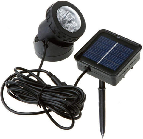 Solar Pond Lights 6 LED Waterproof Submersible Garden Spotlights
