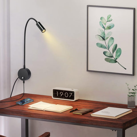 Modern wall mounted reading light