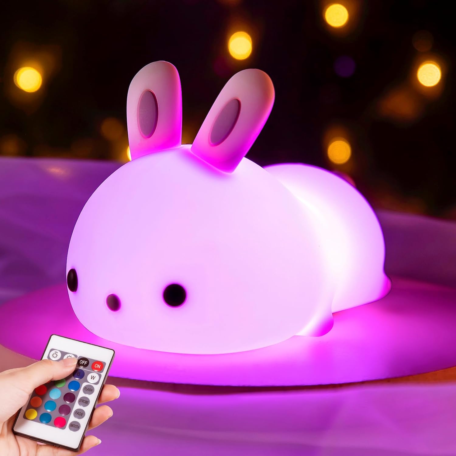 Cloud Night Light 16 Colors+Remote Dimmable Rechargeable