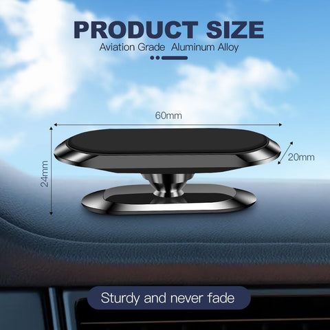 AXFEE Magnetic Car Phone Mount, 8 Strong Magnets, 360° Rotation, Universal for iPhone Samsung Smartphones