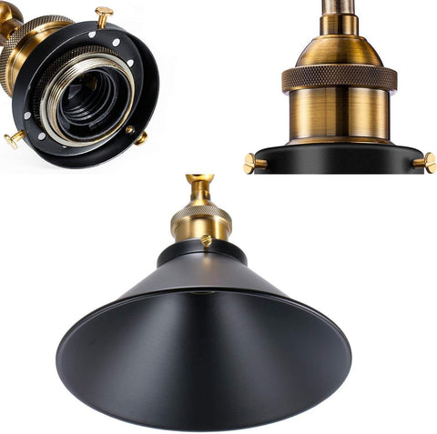 Vintage Wall Sconce Black Antique 240 Degree Adjustable Industrial Wall Light for Restaurants Galleries Aisle Kitchen Room Doorway 2 Pack
