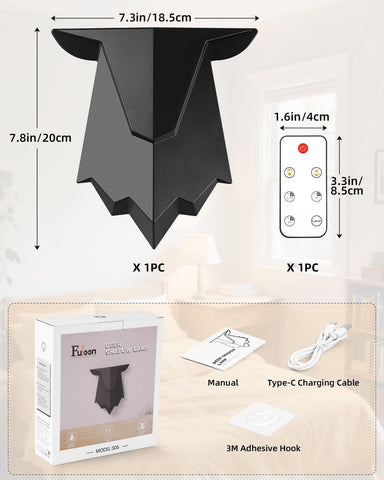 Fuloon Deer Shadow Battery Wall Lamp with Remote