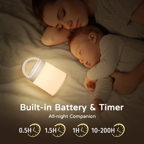 Colourful LED night lamp with 10 colour options

