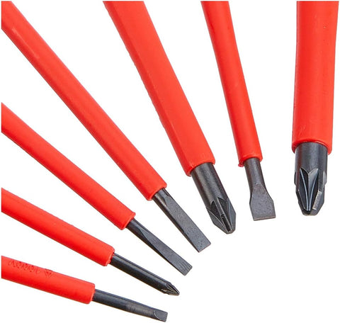 BAHCO BE-9888S ERGO VDE INSULATED SCREWDRIVER SET 7 PIECE ELECTRICAL TOOL KIT MULTI COLOUR