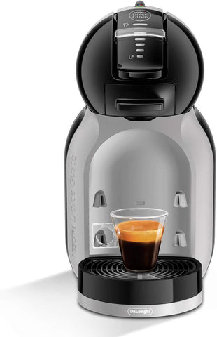 Mini-Me Automatic Coffee Machine by De’Longhi Black & Arctic Grey – Compact Coffee Disc System with 15 Bar Pressure & Eco Mode