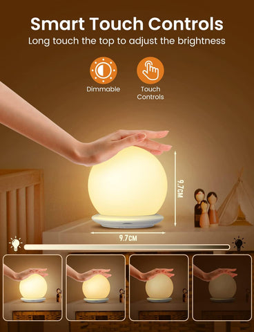 USB charging port connected to the night light.

